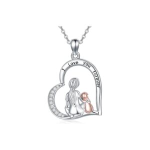 Symbolic Sterling Silver Dog Companion Necklace for Women and Gifts