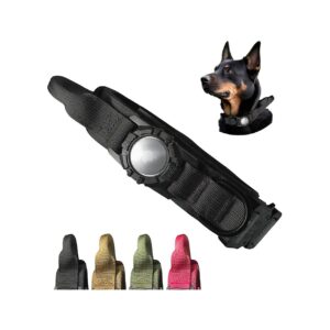 Tactical AirTag Dog Collar with Adjustable Fit for Medium to Extra Large Dogs