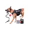 Tactical Dog Harness for Big Dogs with Molle Pouch and Leash for Outdoor Adventures