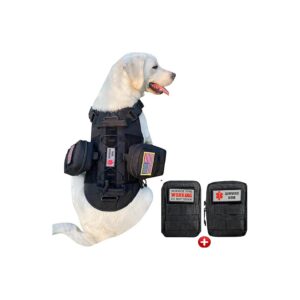 Tactical Dog Harness for Large Dogs No Pull with Adjustable Size Options