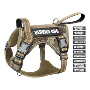 Tactical Dog Harness with Handle and Molle System for Medium to Large Dogs