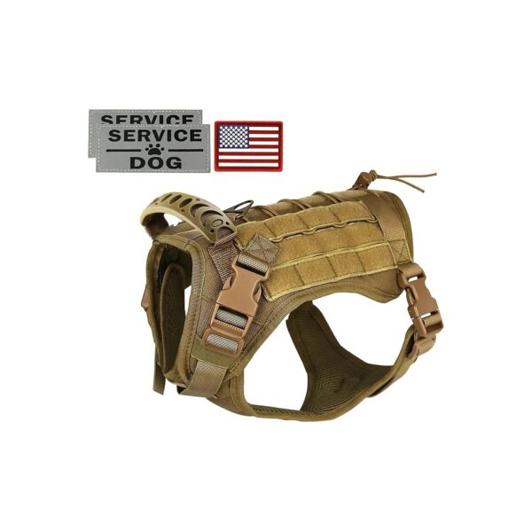 Tactical Dog Vest with Molle Panels and Nylon Material for Medium to Large Dogs