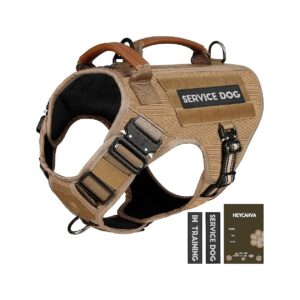 Tactical Dog Vest with Reflective Stitching and AirTag Holder for Safe Hikes and Walks