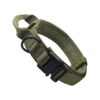 Tactical Nylon Dog Collar with Metal Buckle and Handle for Medium Large Dogs