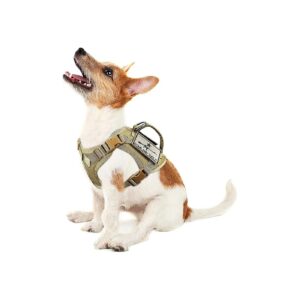 Tactical X-Small Dog Vest Harness with Handle and Adjustable Straps