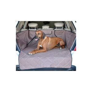 Tan Standard/Mid-Size Vehicle Cargo Cover with Quilted Sleeping Surface