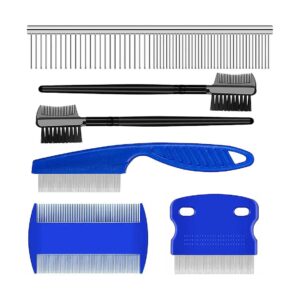 Tangle-Free Pet Comb for Cats and Dogs Removes Dander and Mucus Crust