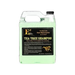 Tea Tree Oil and Nano Vitamin Shampoo for Horses 1 Gal Concentrate for Healthy Coat