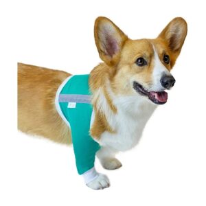 Teal Green Soft Cuff Shoulder Sleeve for Dog Skin Conditions