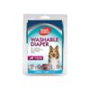 Teal Microfiber Dog Diapers for 15-35 lb Dogs with Super Absorbent and Leak Protection