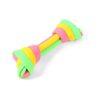 Teething Gum and Teeth Soft Latex Bone Shaped Dog Chew Toy for Dogs