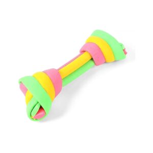 Teething Gum and Teeth Soft Latex Bone Shaped Dog Chew Toy for Dogs