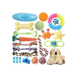 Teething Puppy Toys 20 Pack for Small Medium Breed Dog Chewers