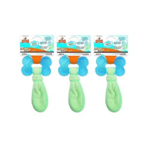 Teething Toys for Small Puppies, Allergen-Free Peanut Butter Flavor, Textured Nylon