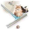 Telescopic Long Handle Carpet Rake for Pet Hair Removal and Cleaning