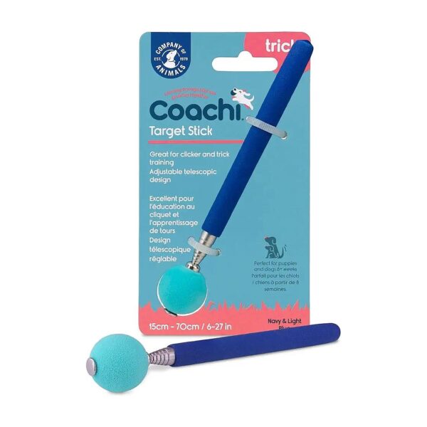 Telescopic and Soft Foam Ball Target Stick for Dog Training and Tricks