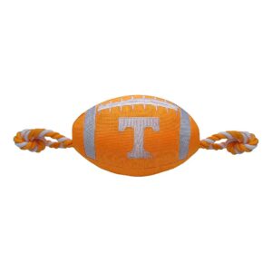 Tennessee Volunteers Football Dog Toy with Inner Squeaker and Strong Pull Ropes