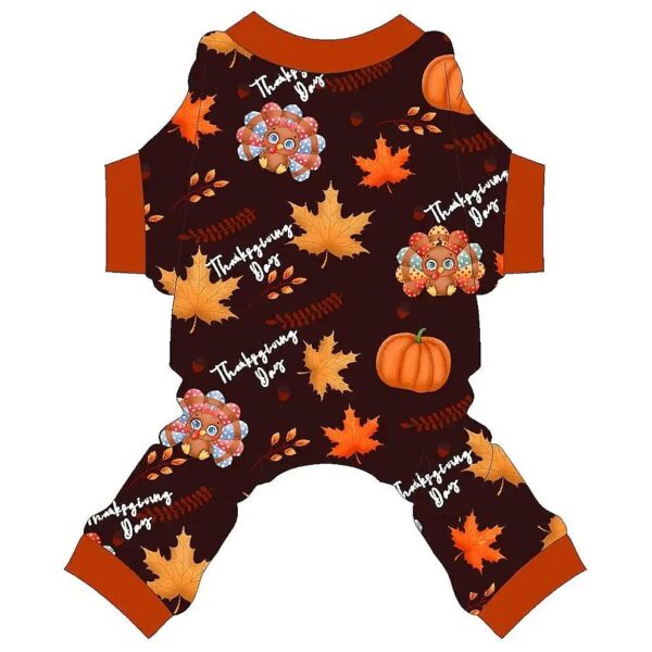 Thanksgiving Day Outfit for Small Dogs and Cats in Soft Cotton Blend Fabric