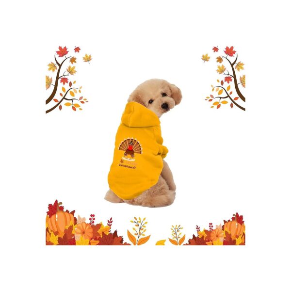 Thanksgiving Hooded Clothes for Small to Medium-Sized Cats and Dogs