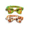 Thanksgiving Turkey Dog Collar with Adjustable Size Bow Tie for Small Medium Large Dogs