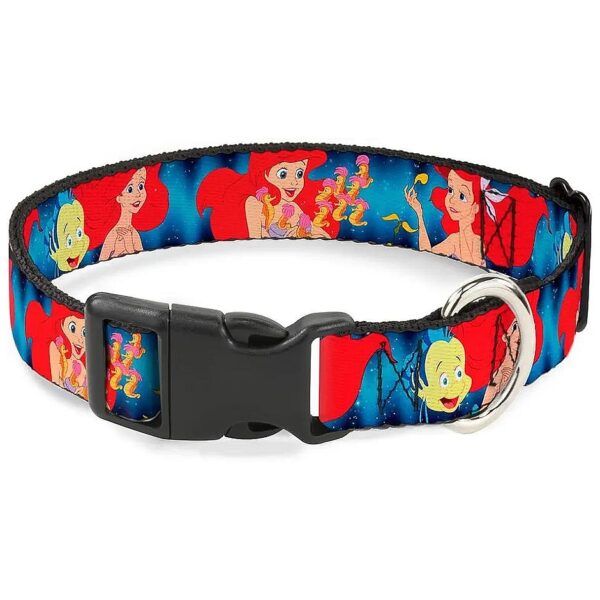 The Little Mermaid Under the Sea Scenes Collar for Medium to Large Breed Dogs