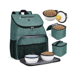 The Ultimate Dog Travel Bag with Insulated Food Containers and Food Bowls