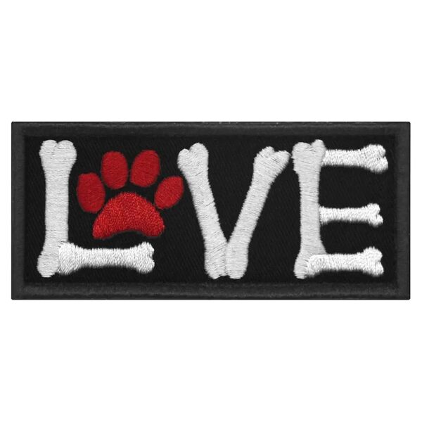 Therapy Dog Embroidered Patch for Vest Harness Collar Hook Loop Emblem