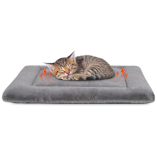 Thermal Self Warming Cat and Dog Bed with Soft Fluffy Material, 23 in, Non Slip, Washable