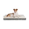 Thick Egg Foam Mattress, and Sherpa Fleece Cover for Small to Large Breed Dogs