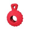 Thick Rubber Treat Dispenser Dog Toy for Large Breed Dogs with Raised Textured Surfaces