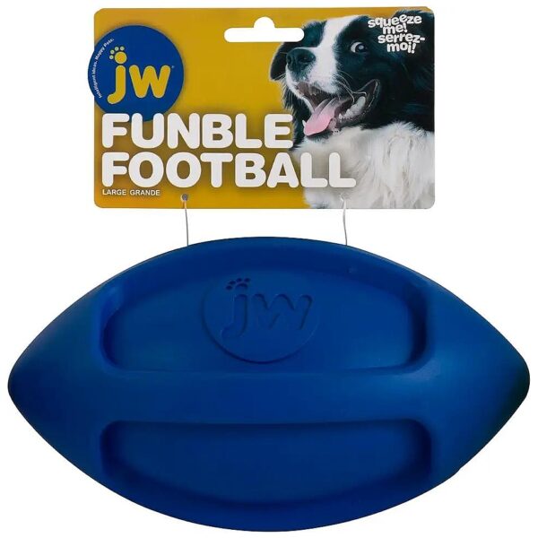 Thick Walled Rubber Football for Canine Fun Fetch