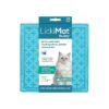 Thick and Chewy Food for Fussy Cats with Turquoise LickiMat Slow Feeder