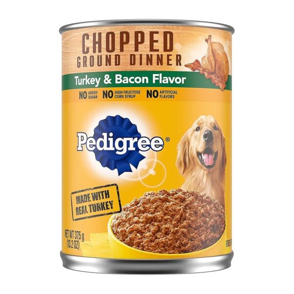 Thirteen 2 Ounce Cans of Turkey and Bacon Flavored Adult Dog Food