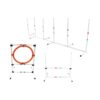 This Dog Agility Equipment Set Includes Adjustable Hoop Jump, Weave Poles, and Bar Jump