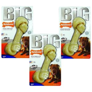 Three Pack of Flavored Nylon Chew Toys for Big Jawed Breeds