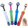 Three-Sided Pet Toothbrush for Dog and Cat Dental Hygiene