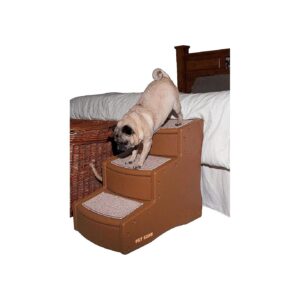 Three-Step Pet Stairs with Adjustable Steps for Small and Large Dogs