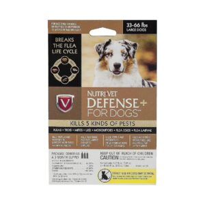 Tick and Flea Defense for Large Dogs 33 to 66 Pounds