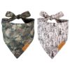 Tie Adjustable Bandanas for Dogs and Puppies Dual Layered Polyester Fabric