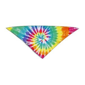 Tie Dye Dog Bandanas Washable Triangle Dog Bibs Scarf Accessories for Small to Large Dogs