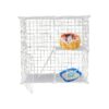 Tier Metal Cat Cage with Detachable Design for Small and Medium Cats