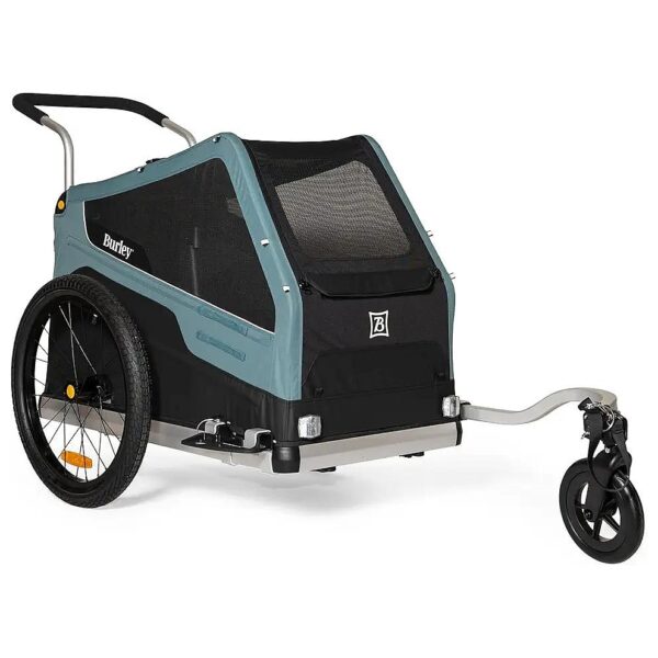 Tier Pet Bike Trailer with 2-in-1 Conversion, Pet Stroller with High-Quality Materials