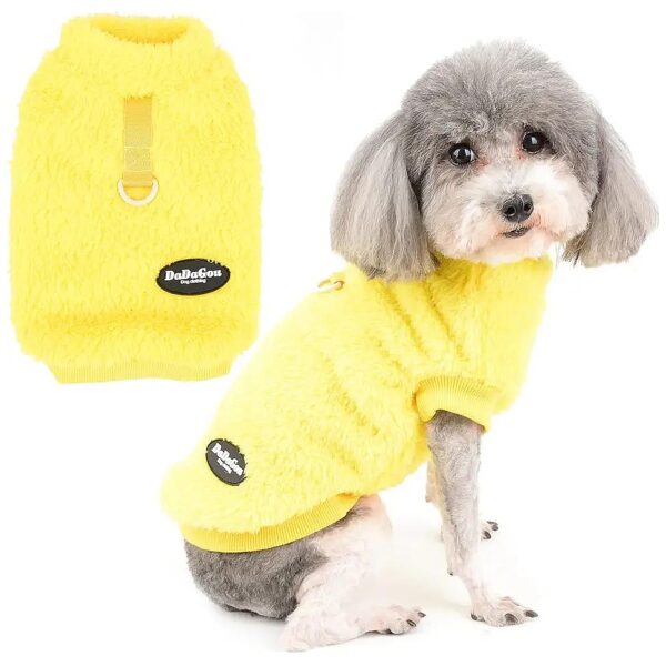 Tiny Furry Friends Winter Warm Fleece Dog Sweater Coat for Small Breed Dogs and Cats