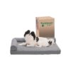 Titanium Orthopedic Dog Bed with Supportive Bolsters and Machine Washable Cover