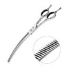 Top-Quality 7 Inch Dog Thinning Scissors, Curved for Easy Trimming