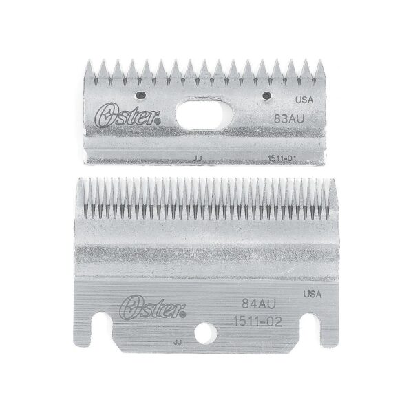 Top and Bottom Clipper Blade Set for Efficient Clipping of Large Animals