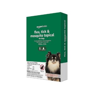 Topical Flea Tick Mosquito Treatment for Small Dogs 4-10 Pounds 6 Count