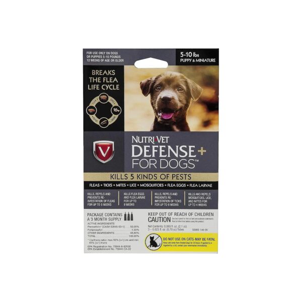 Topical Flea and Tick Treatment for Puppies, Prevents Re-Infestation