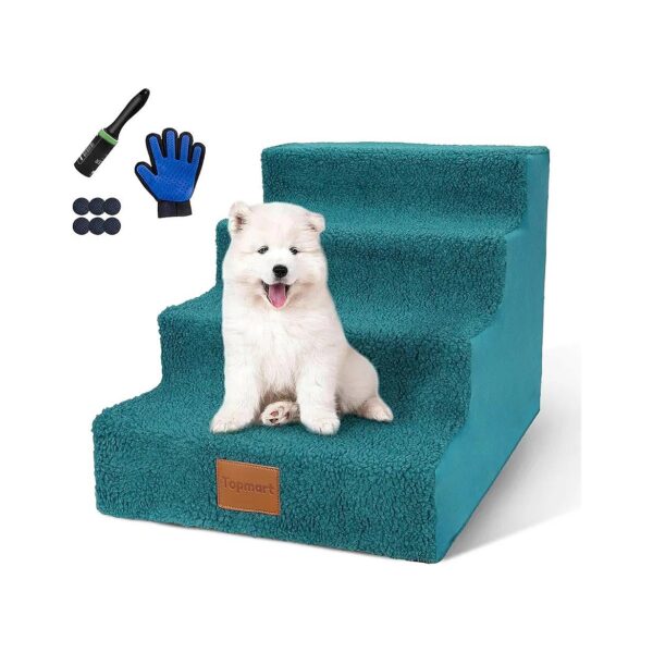 Topmart 4-Tier Pet Dog Steps for Small Dogs Old Injured or Short-Legged