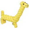 Tough Cotton Rope Knots Yellow Giraffe Dog Teeth Cleaning Toy for Small Medium Dogs